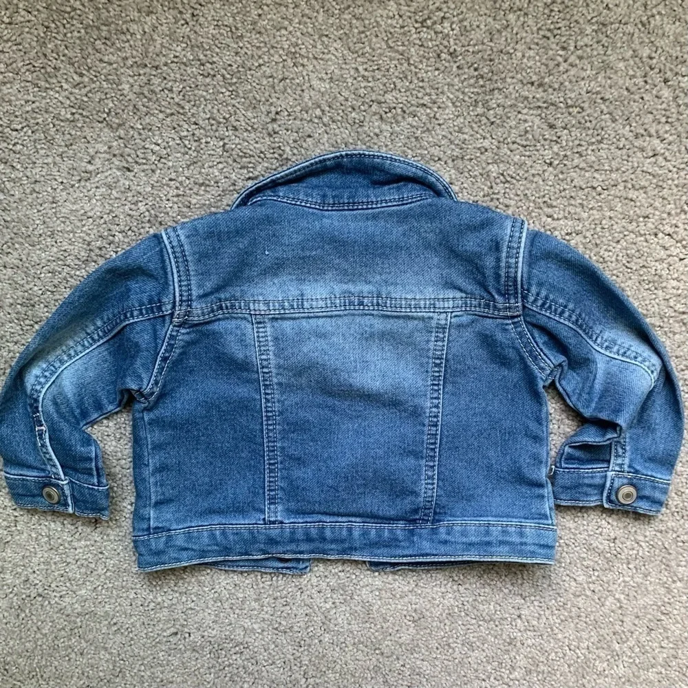 Denim jacket and baby Onesies Lot